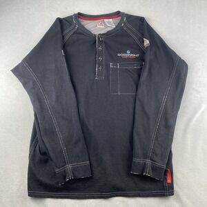 Bulwark FR‎ IQ Series Henley Shirt Medium Black CAT2 2112 Westex Workwear
